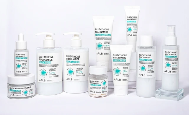 APLB Glutathione Niacinamide skincare collection